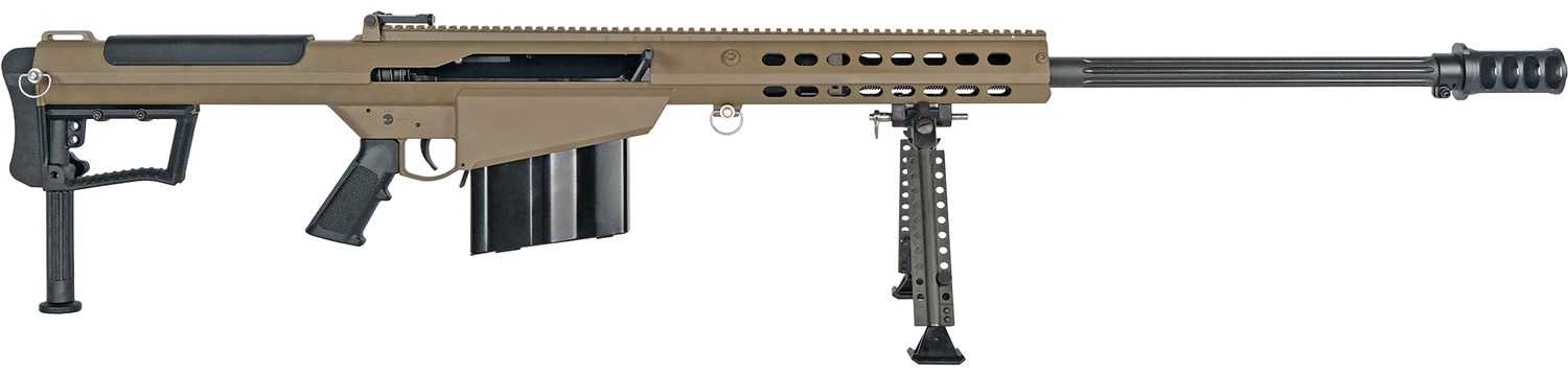 BARR 20186 M107A1 FLUTED 50BMG 29 10R FDE