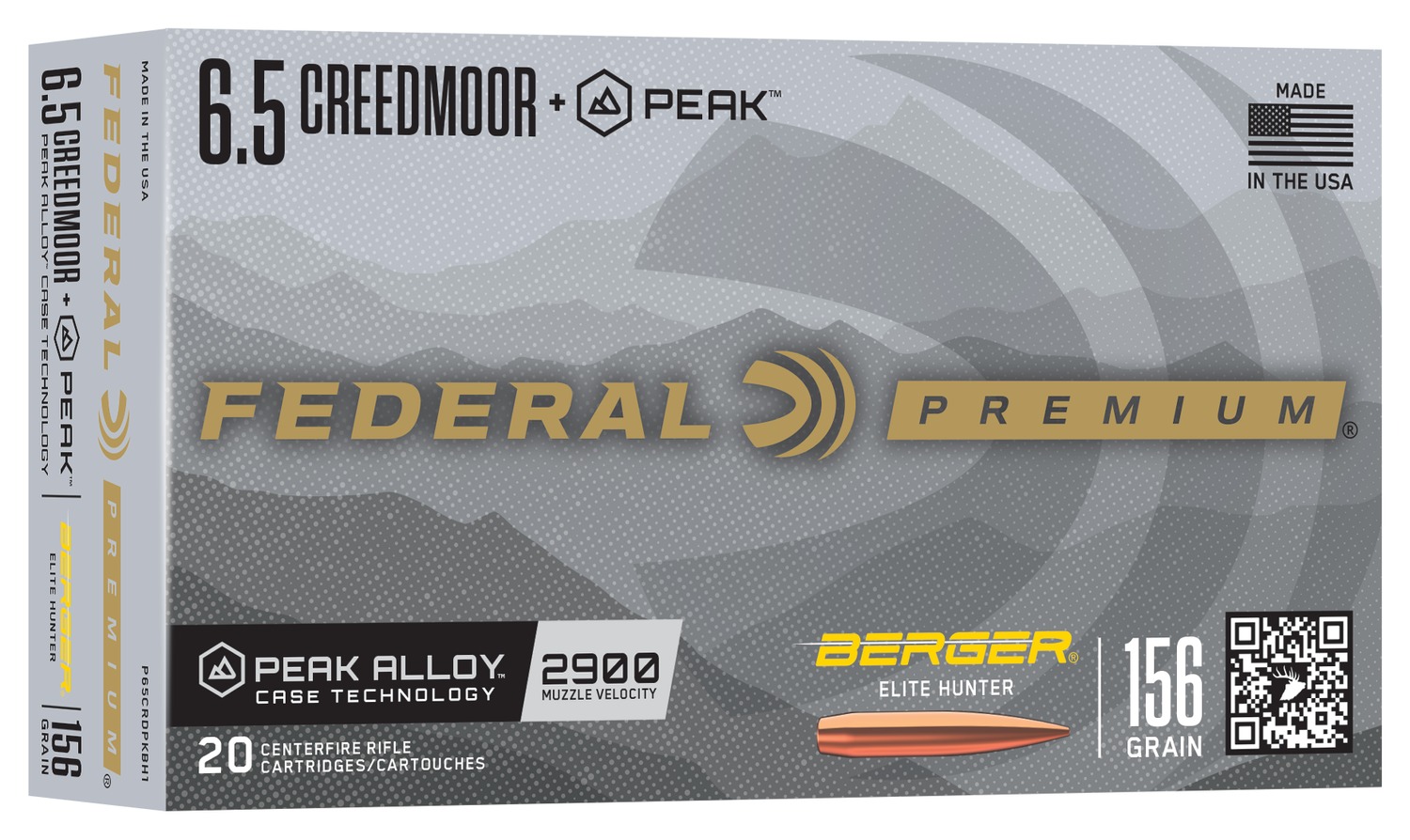 FED P65CRDPKBH1    65CRD+PEAK 156GR BEH      20/10
