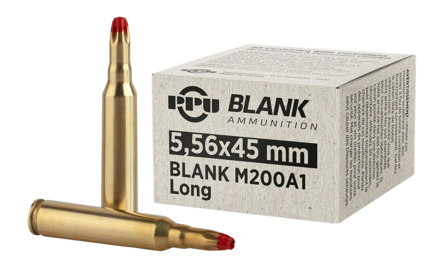 PPU PPB52       5.56 M200 A1 BLANK         20/50