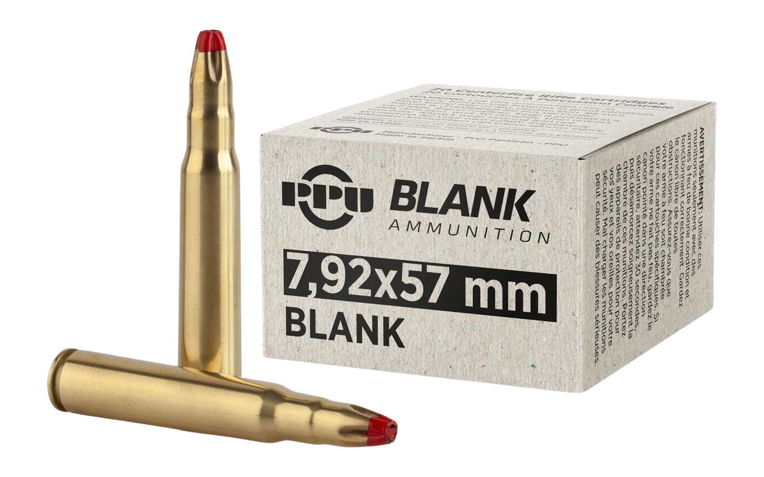 PPU PPB73       7.9X57 BLANK               20/25