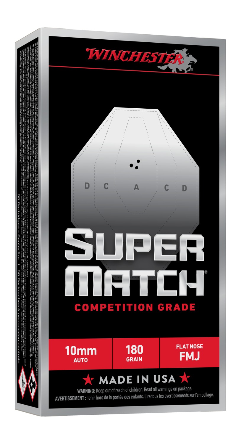 Winchester Super Match 10mm 180gr FMJ FN (50/10)