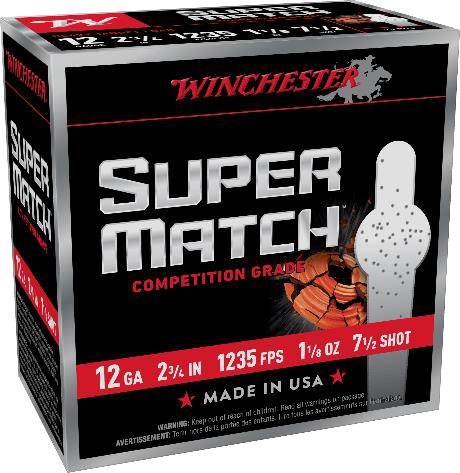 chester Ammunition Super Match 12 Gauge 2.75in 1-1/8oz #7.5 Shot 25 Rounds Ammo