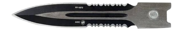 TEMP L3-BR-43-1 LRG  G3 ZINC BLK RUBBER DAGGER SER
