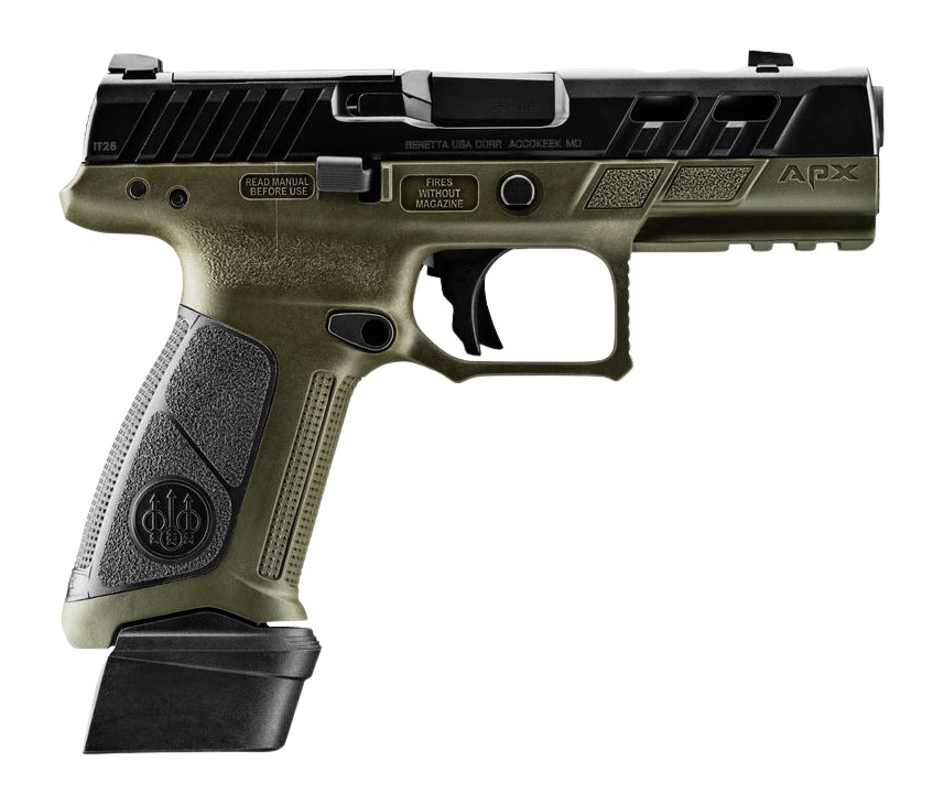 Beretta APX A1 Full Size Ported 9mm Semi-Auto Pistol 4.25-Inch Barrel Olive Drab Green