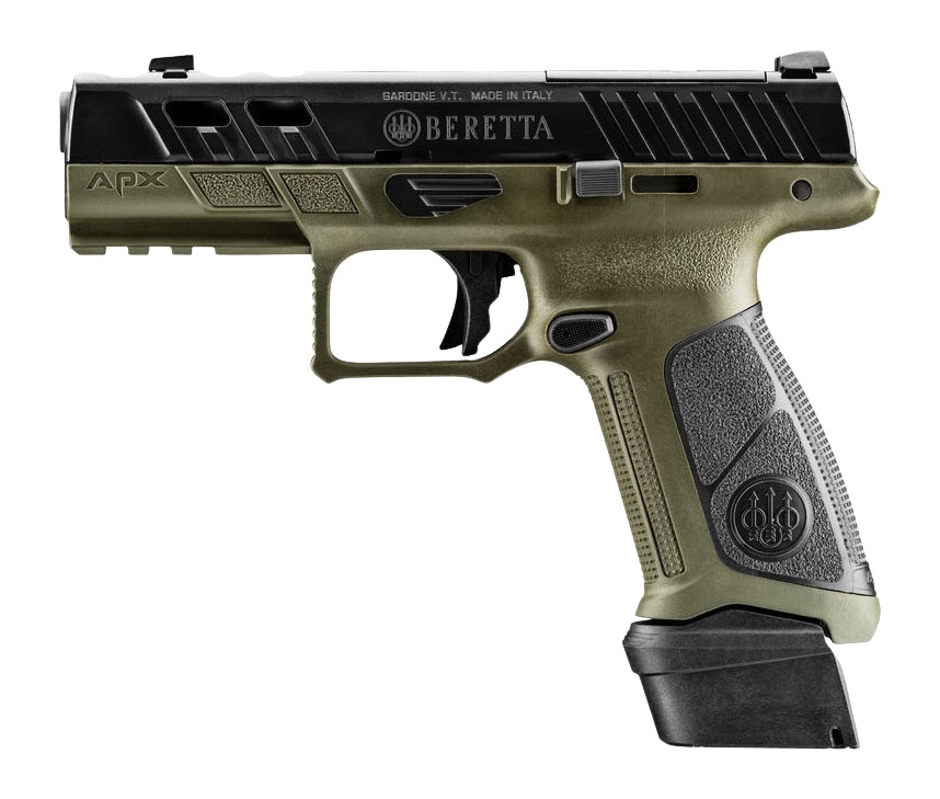 Beretta APX A1 Ported 21 Round 9mm 4.25 in. OD Green - Superb Smooth 2 Beretta APX A1 Ported 21 Round 9mm 4.25 in. OD Green - Superb Smooth - Image 2
