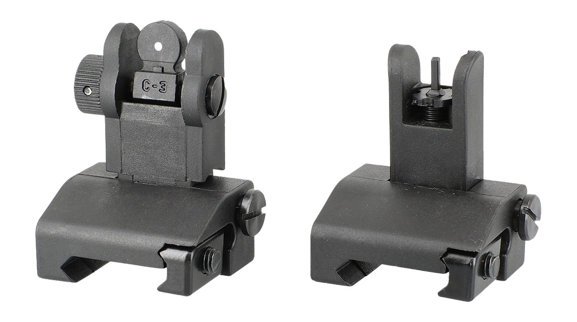 JE MACHINE TS-PS7B         FLIP UP F/R SIGHTS POLY