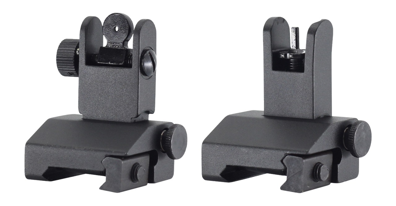 JE MACHINE TS-PS7B-AL      FLIP UP F/R SIGHTS ALUM