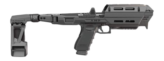 FAB FX-AMPSL-10A1B-BP CON KIT W/BRACE GLK17/19 BLK