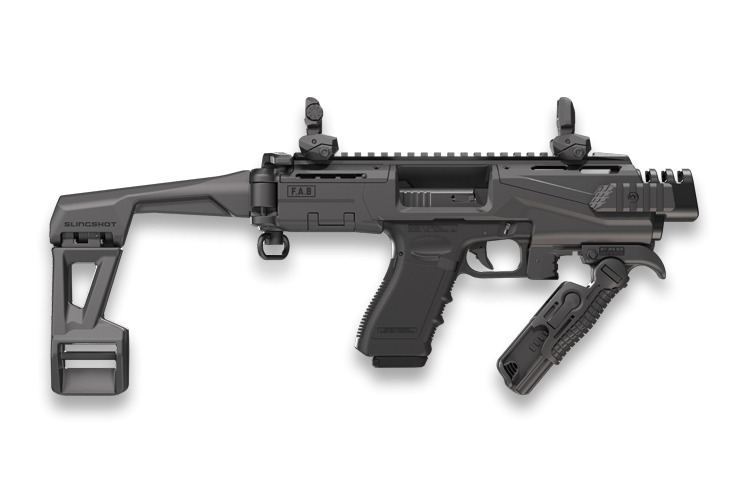 FAB FXKSCOUTSLAB ADV CON KIT W/BRACE GLK17/19 BLK