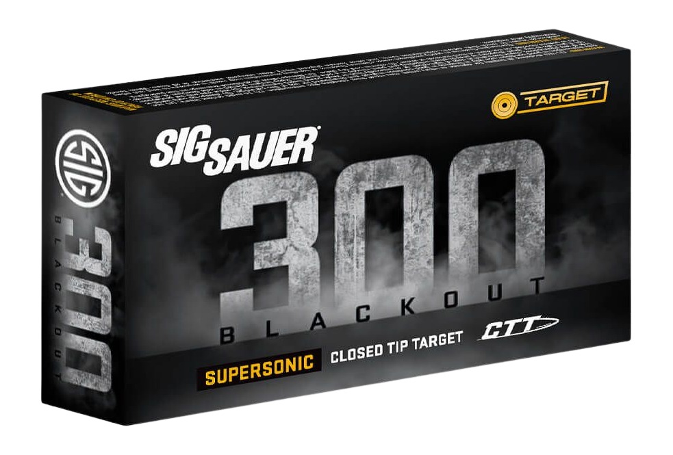 SIG Sauer CTT Supersonic Target Rifle Ammo .300 AAC Blackout 125 gr (20 rd)