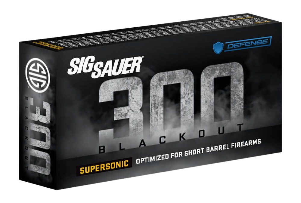 SIG SAUER Defensive Rifle Ammo .300 AAC Blackout 194 gr Max Expansion (20 Rounds)