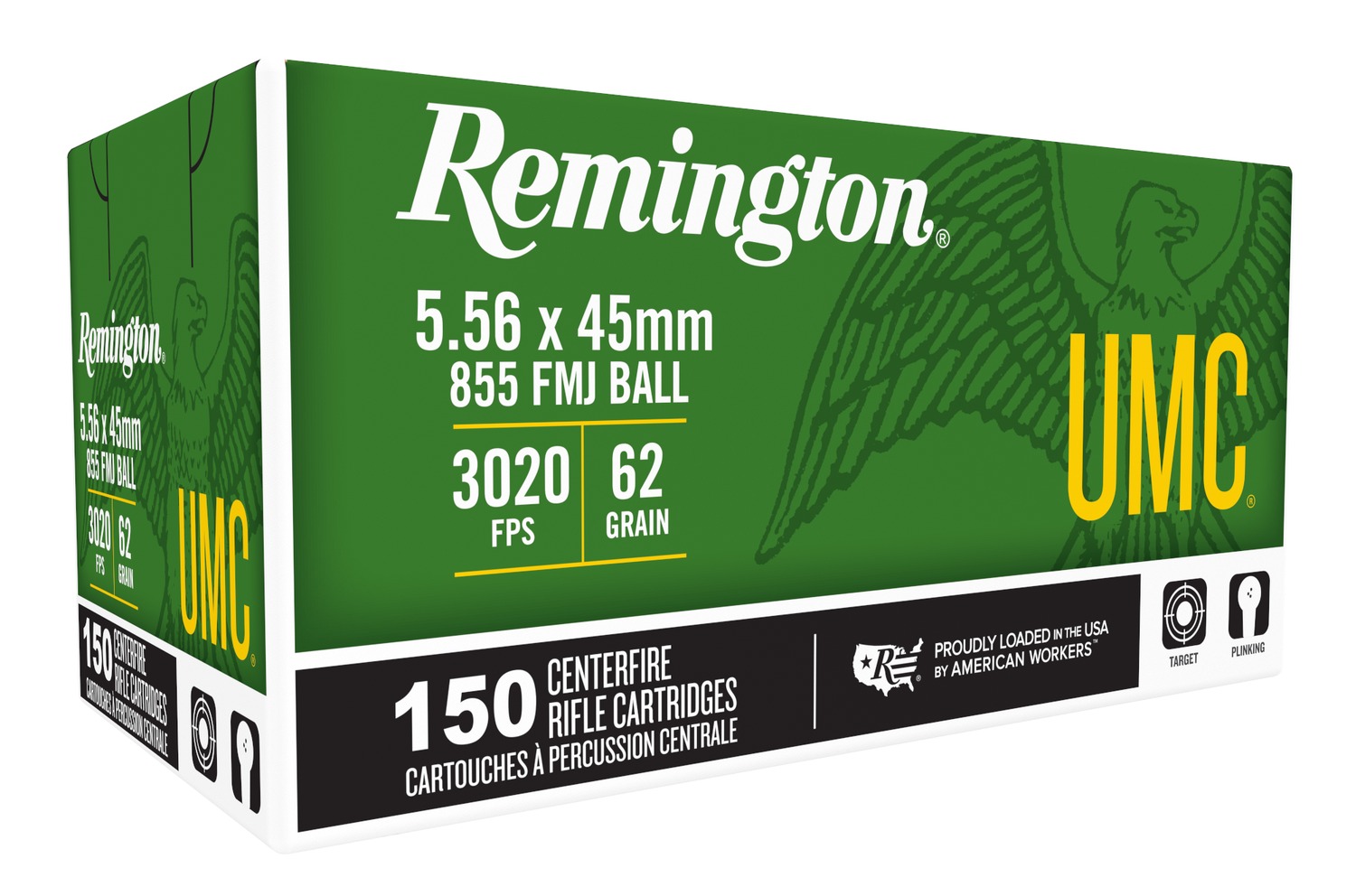 Remington 21560 UMC .556 62GR 150-Round Box