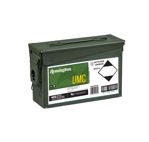 Remington 21590 UMC 62 Grain 400 Round Ammo Can