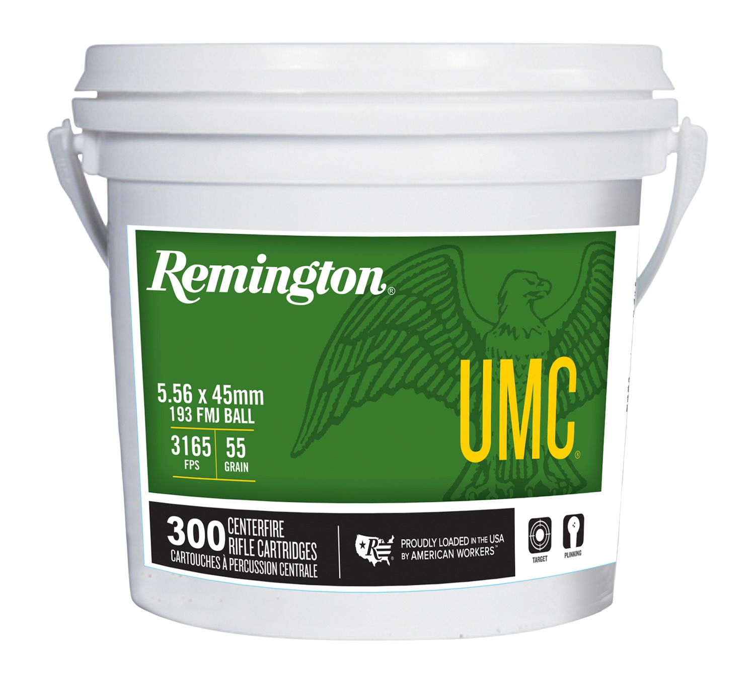 Remington 22555 L556N2BC UMC 193gr 300rd Bucket