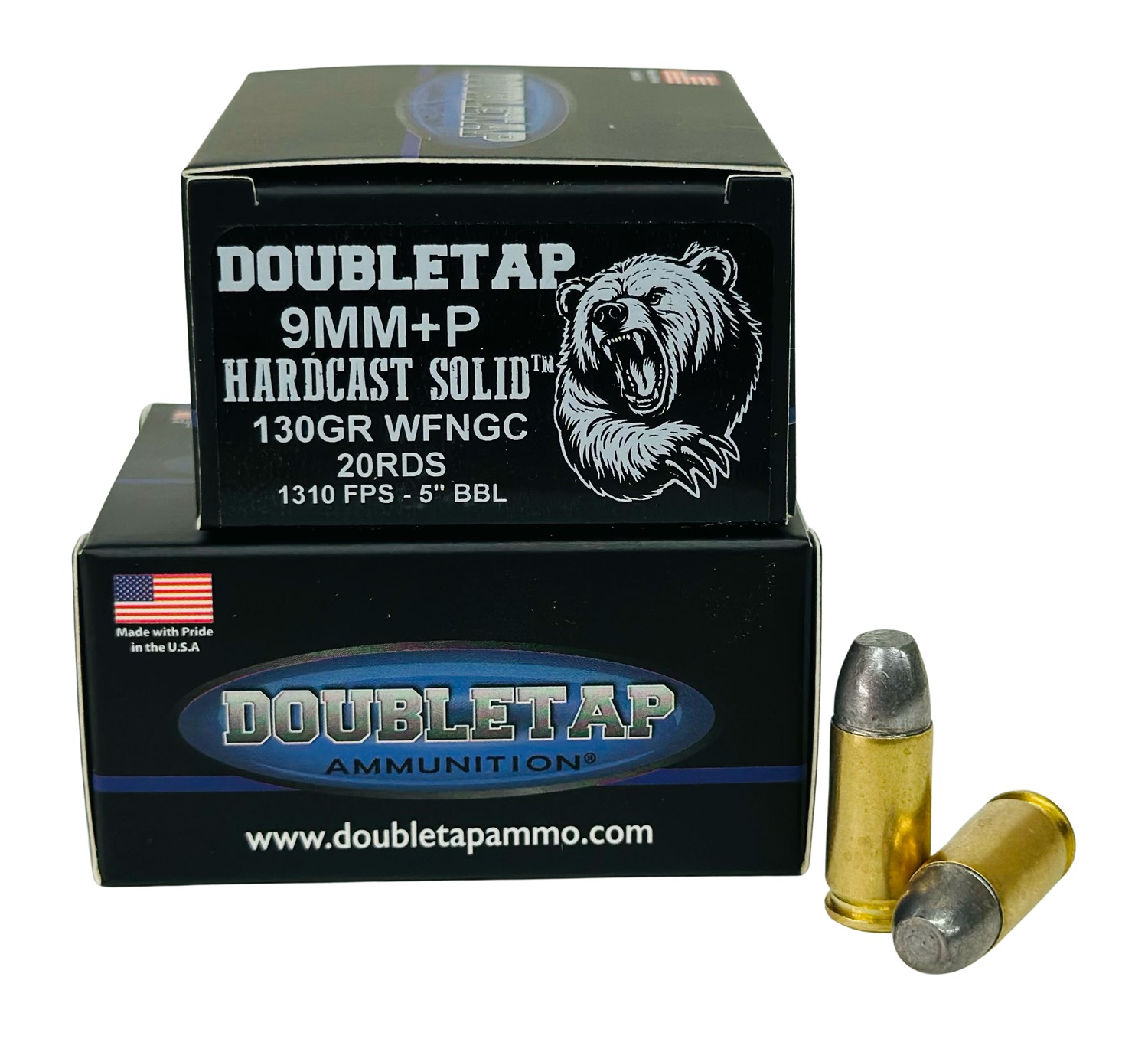 DoubleTap Ammunition 9mm +P 130 Hardcast FN 20/50