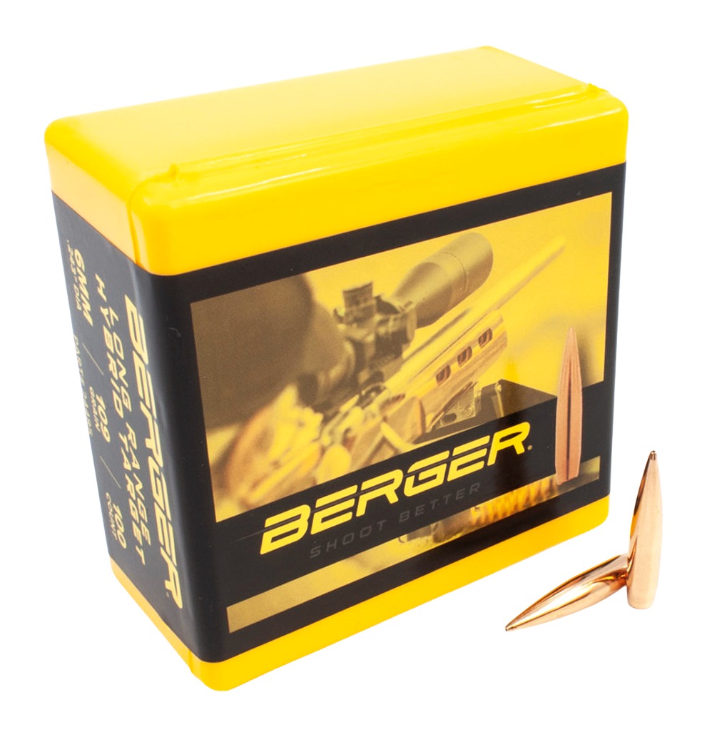 Berger Long Range Hybrid Target (LRHT) 6mm Creedmoor 109gr Ammo (20rd Box)