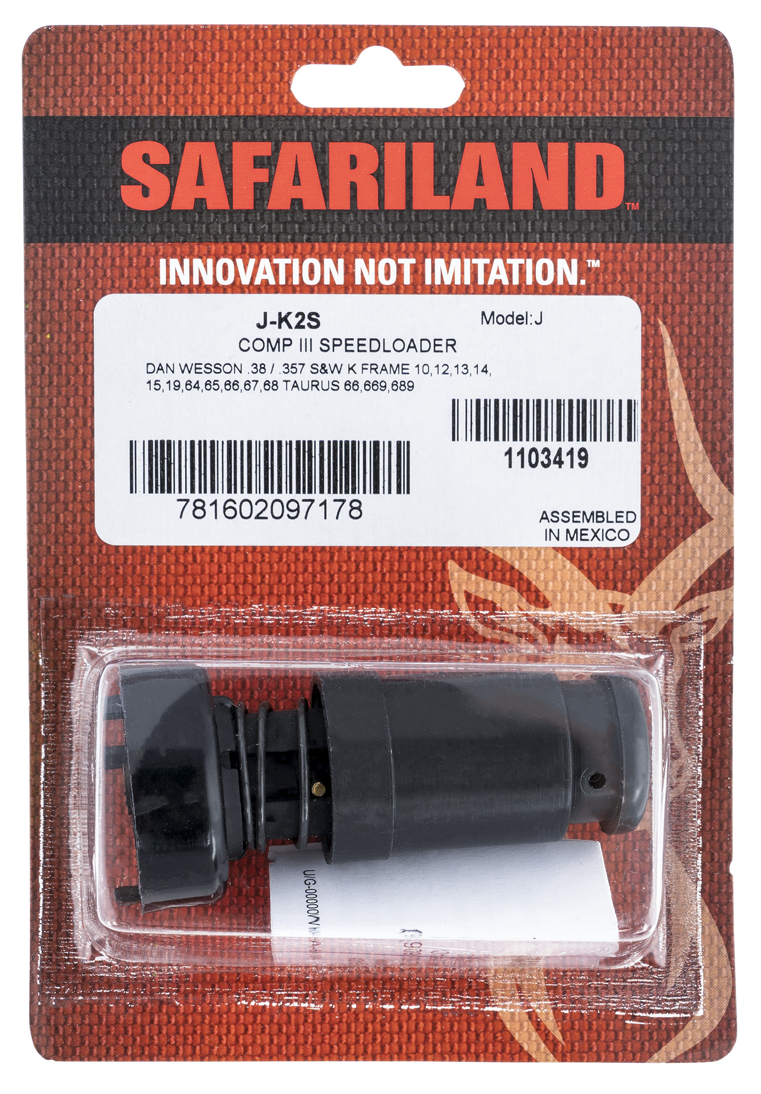 Safariland JK2S Comp III Speedloader 38 Special/357 Mag 6rd Dan Wesson/S&W-img-0