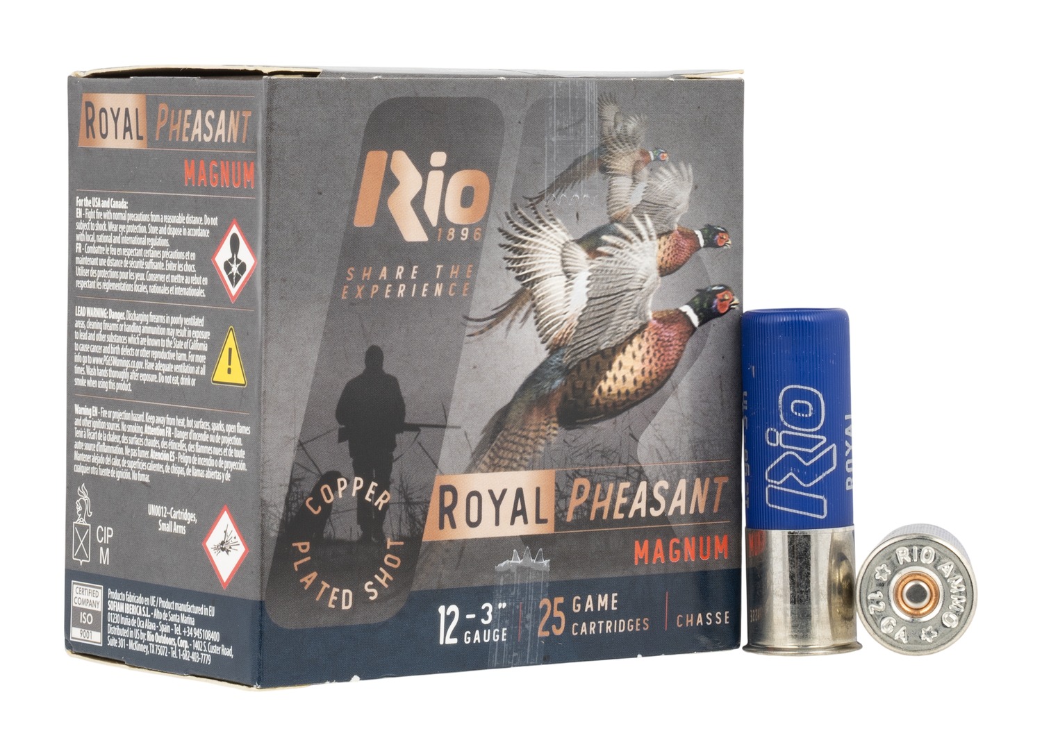 Rio Royal Pheasant 12 Gauge Copper-Plated Shot #5 Shotshells