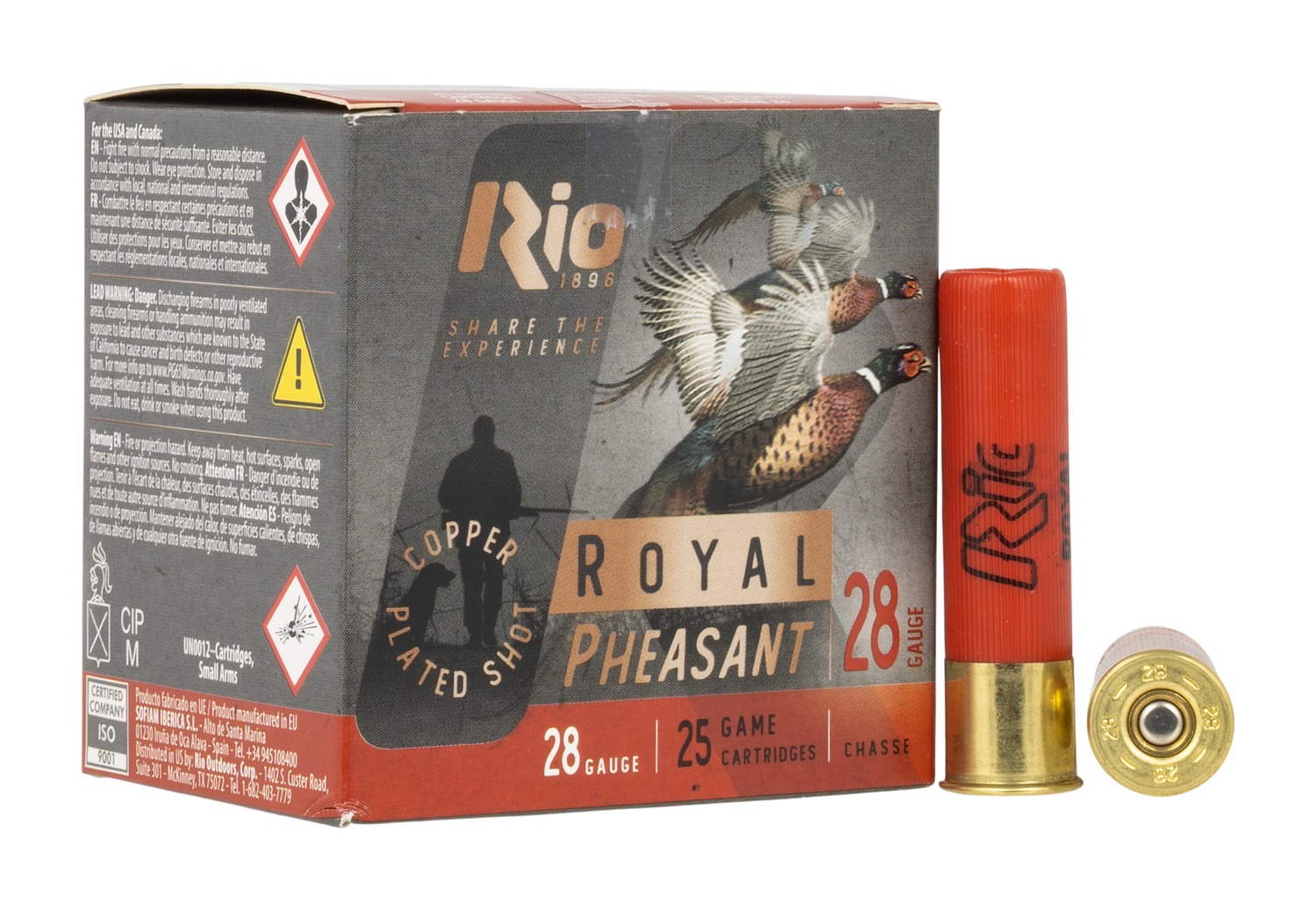 Rio Outdoors RPC286 28 Gauge 2-3/4in 5 Shot Velocity 25 rounds