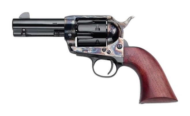 Pietta Posse Revolver 9mm 3.5 in Case Hardened Frame Walnut Grip 6 rd.