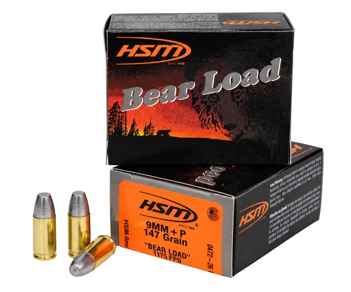 HSM 9mm 147 Grain Hard Cast Lead Truncated Cone 20 Round Box