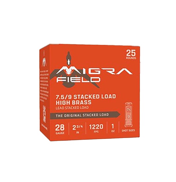 MIGRA AMMUNITION 28G 2-3/4in 7.5-9 1oz Shotshells (M-28F7.5-9)