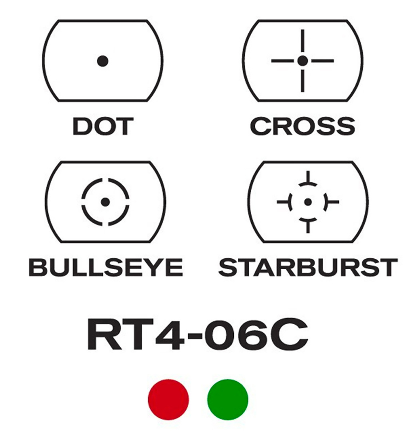Aim Sports Classic II Reflex Sight Proven 1x33 Red Green Multi Reticle 6 Aim Sports Classic II rear view