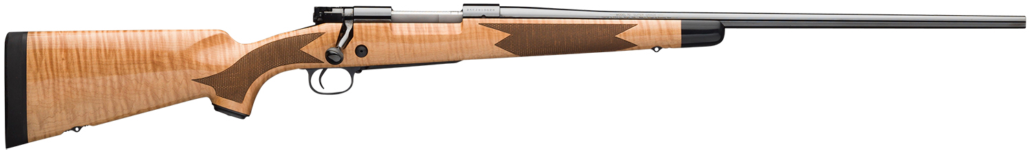 Winchester Repeating Arms 535218230 Model 70 Super Grade 7mm Rem Mag Caliber with 3+1 Capacity, 26" Barrel, High Polished Blued Metal Finish & Gloss AAA Maple Stock Right Hand (Full Size)