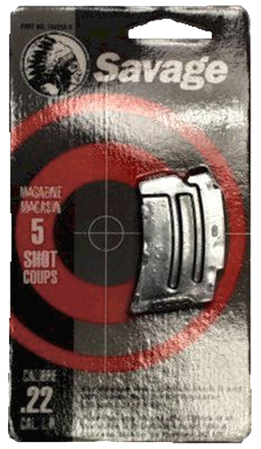 Savage Arms 90005 MKII 5rd 22 LR/17 Mach 2 Blued Steel Magazine