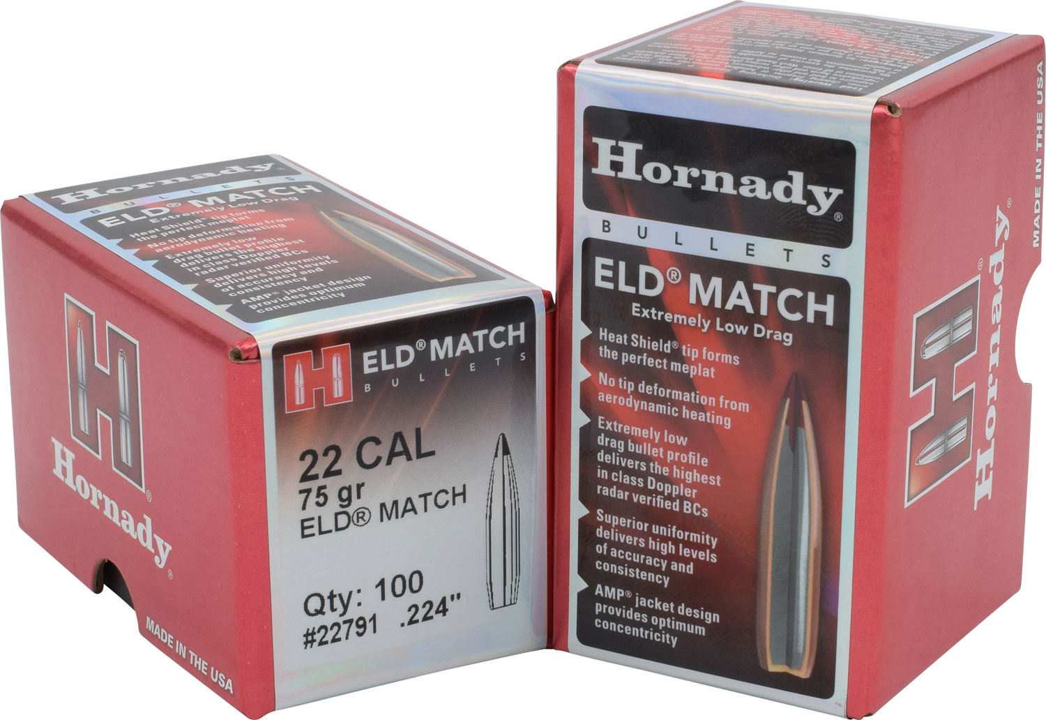 HORN 22791  BULL .224  75 ELD-M             100/25