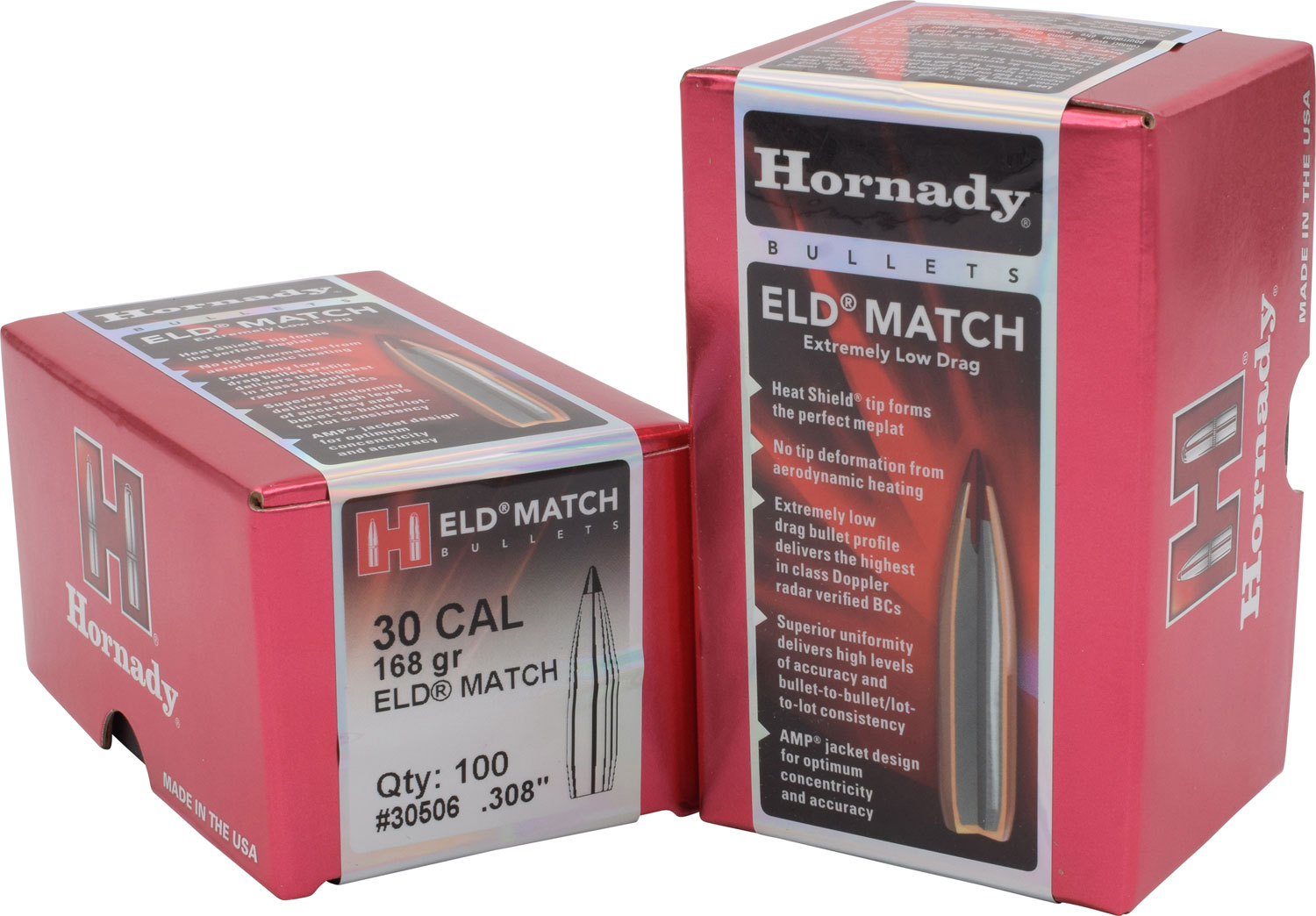 HORN 30506  BULL .308 168 ELD-M             100/15