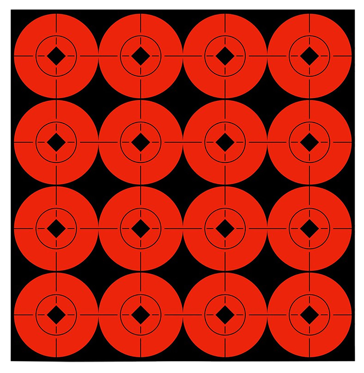 Birchwood Casey 33904 Target Spots  Self-Adhesive Paper Black/Orange 1.5 Bullseye 160 Pack