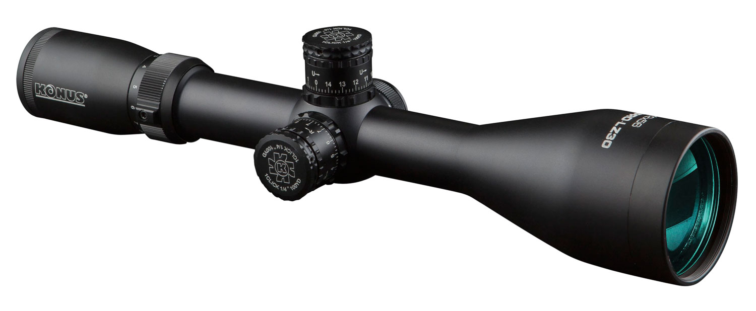 Konus USA KONUSPRO LZ-30 3-12x56mm, Dual Engraved Illuminated Floating Cross, Rugged 30mm Tube, Rifle Scope