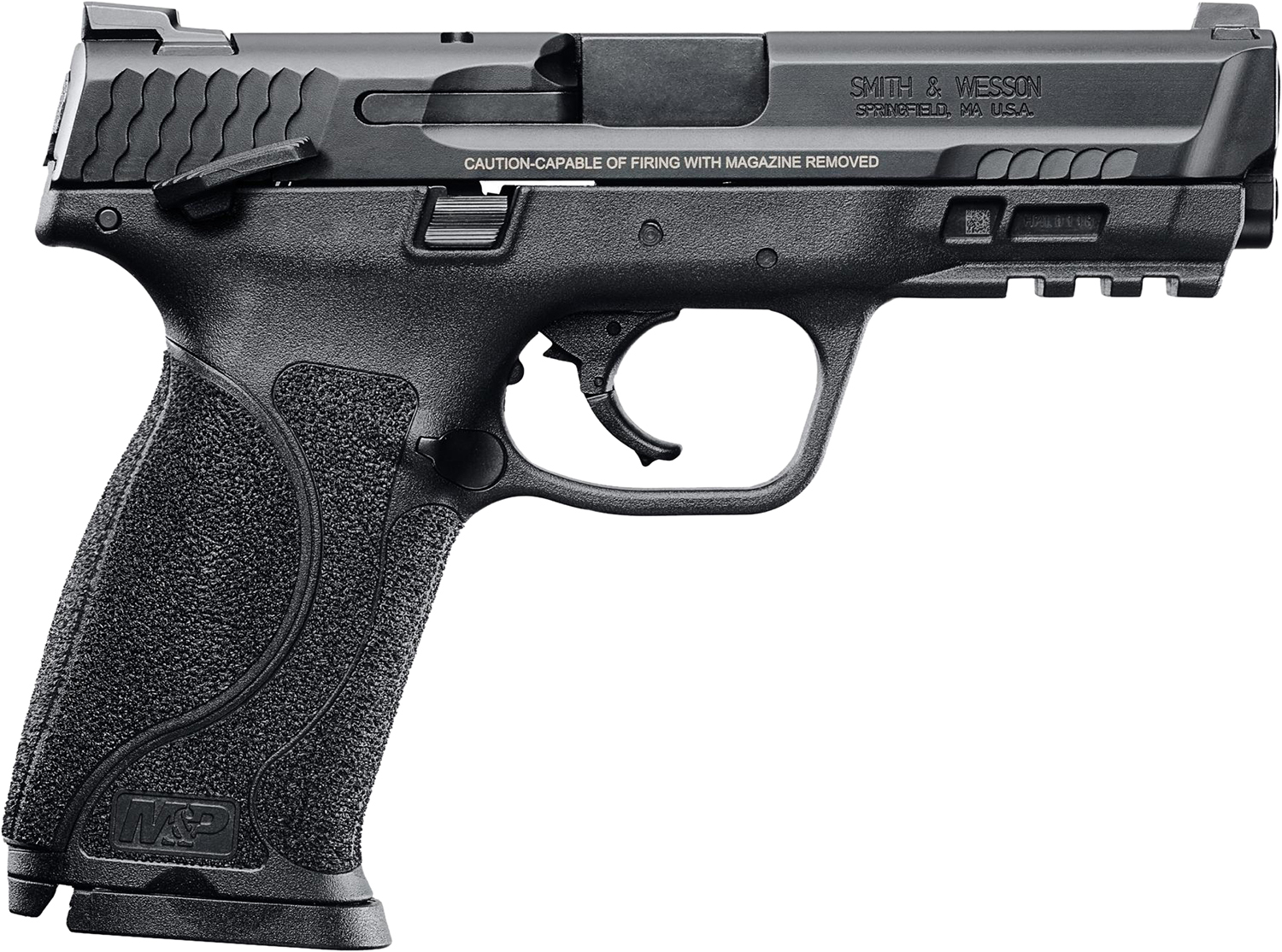 Smith & Wesson M&P M2.0 45 ACP 4.60" Barrel 10+1 Black Polymer Frame Picatinny Acc. Rail Armornite Stainless Steel Slide Manual Safety - Smith & Wesson - 45 ACP