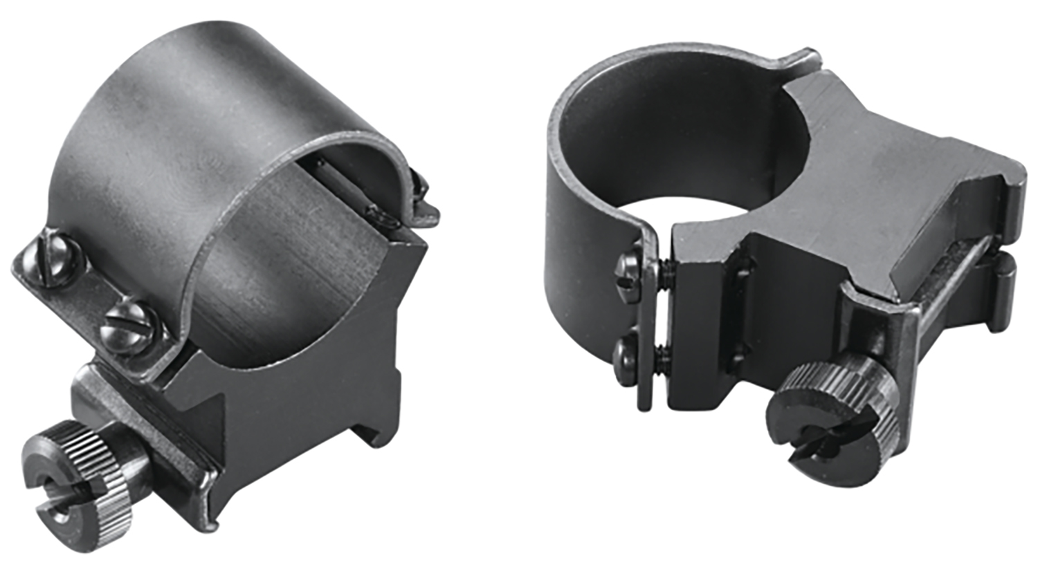 Weaver 49165 Sure Grip Rings 1 Inch Extra High Matte Black Four-Screw