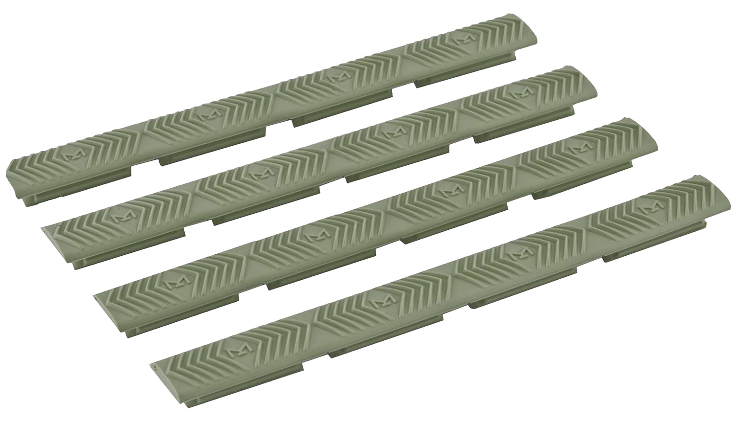 Ergo M-LOK Slot Rail Covers Pack Of 4 Olive Drab Green Md: 4332OD