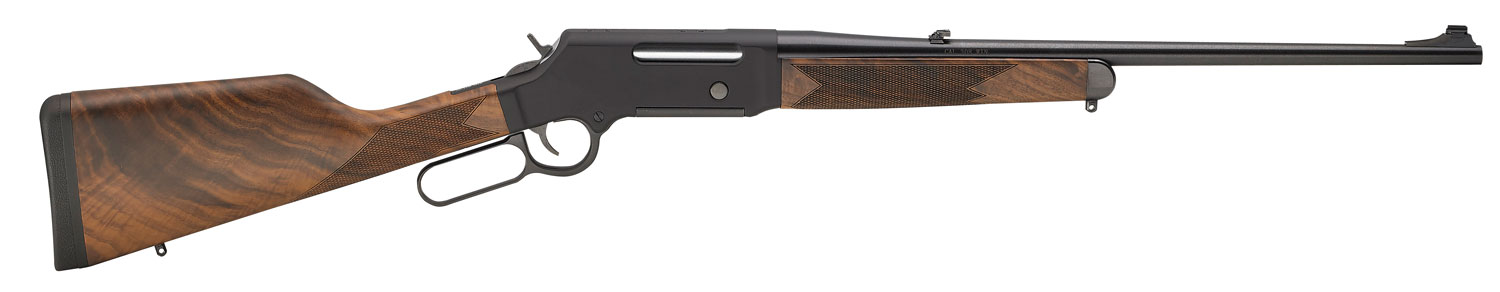 Henry H014S243 Long Ranger  Full Size 243 Win 4+1 20 Blued Steel Barrel, Black Hard Coat Anodized Steel Receiver, American Walnut Stock Right Hand