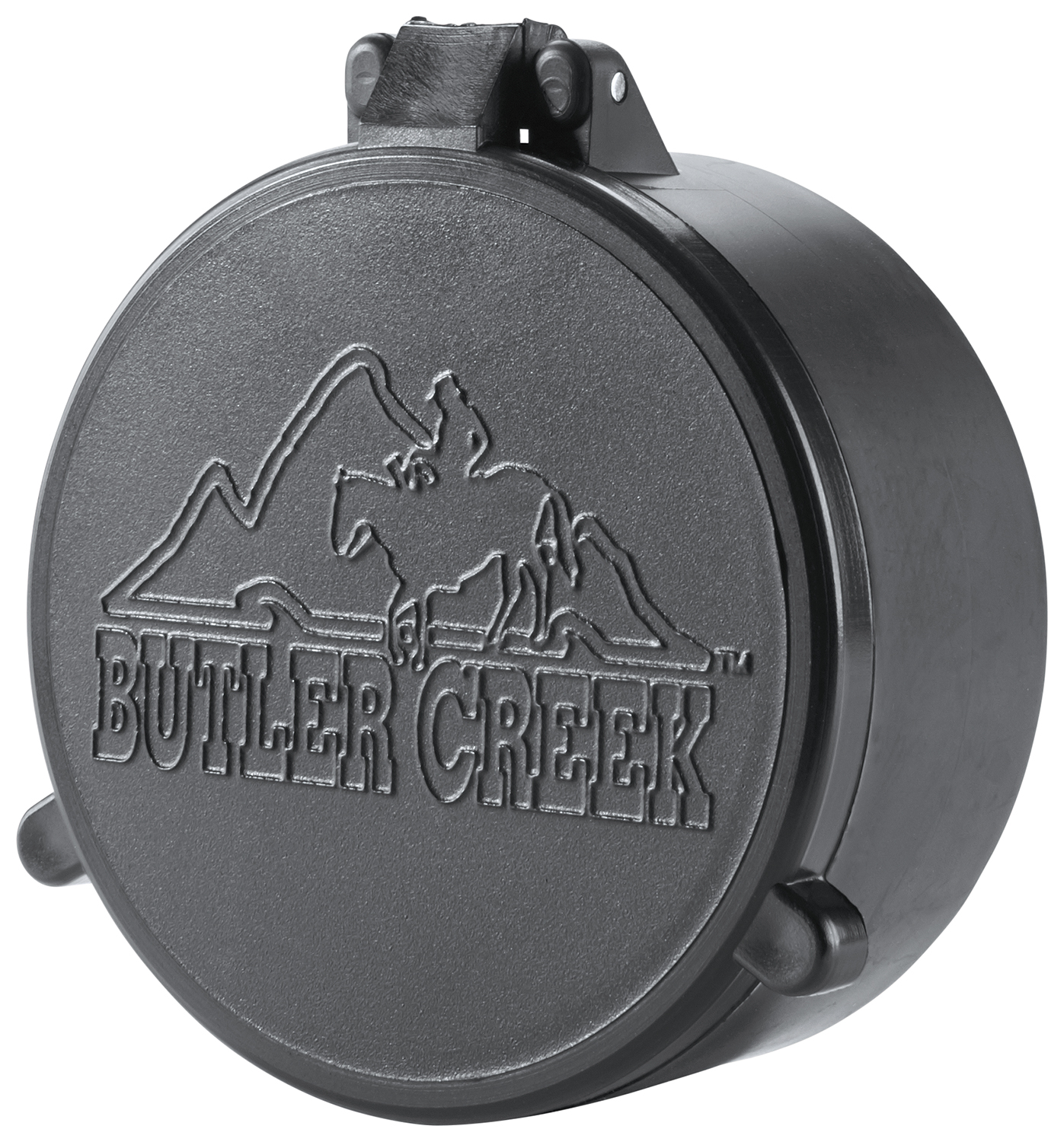 Butler Creek 30230 Flip-Open Objective Scope Cover 44.70mm Obj. Size 23 Black Polymer