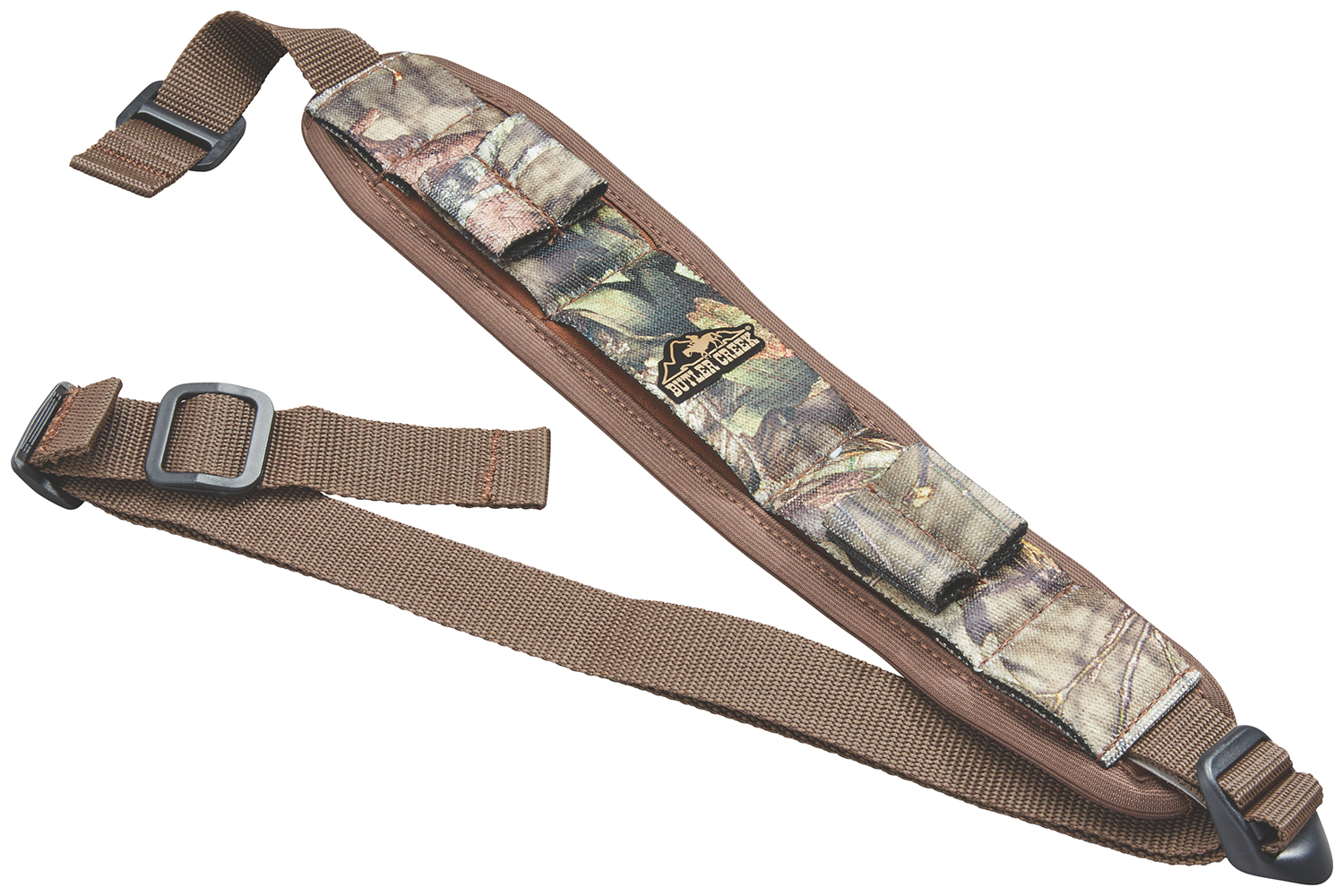 Butler Creek 180037 Alaskan Magnum Sling: Mossy Oak Break-Up Country, Adjustable, Neoprene, Non-Slip Grippers, 1" Swivel Width