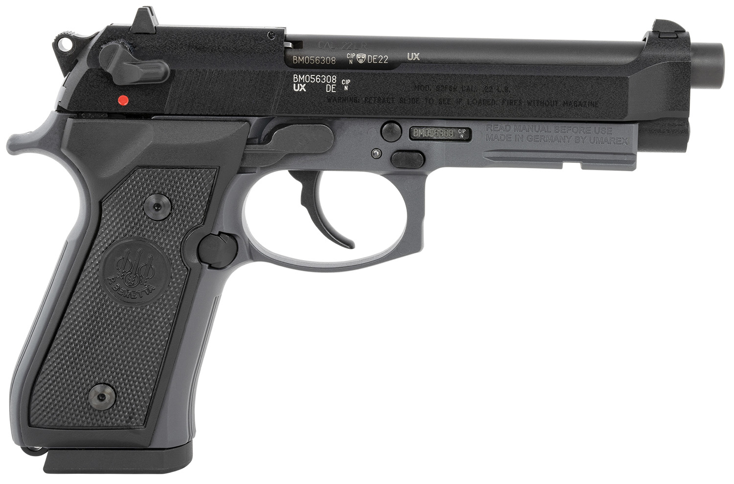 Beretta USA J90A192FSR59 92FSR Full Size Frame 22 LR 15+1 5.30" Black...-img-0