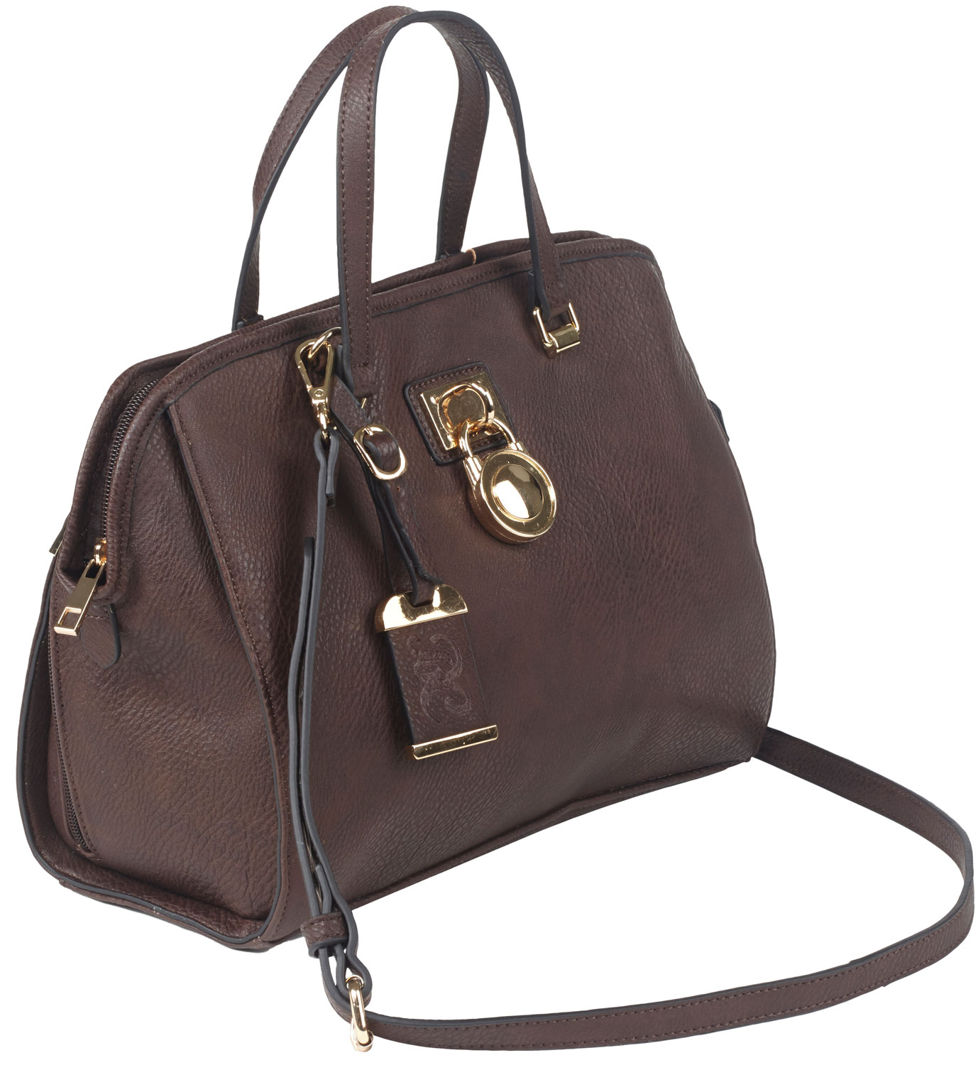 Bulldog Cases Purse Satchel Style with Holster Chocolate Brown Md: BDP-028