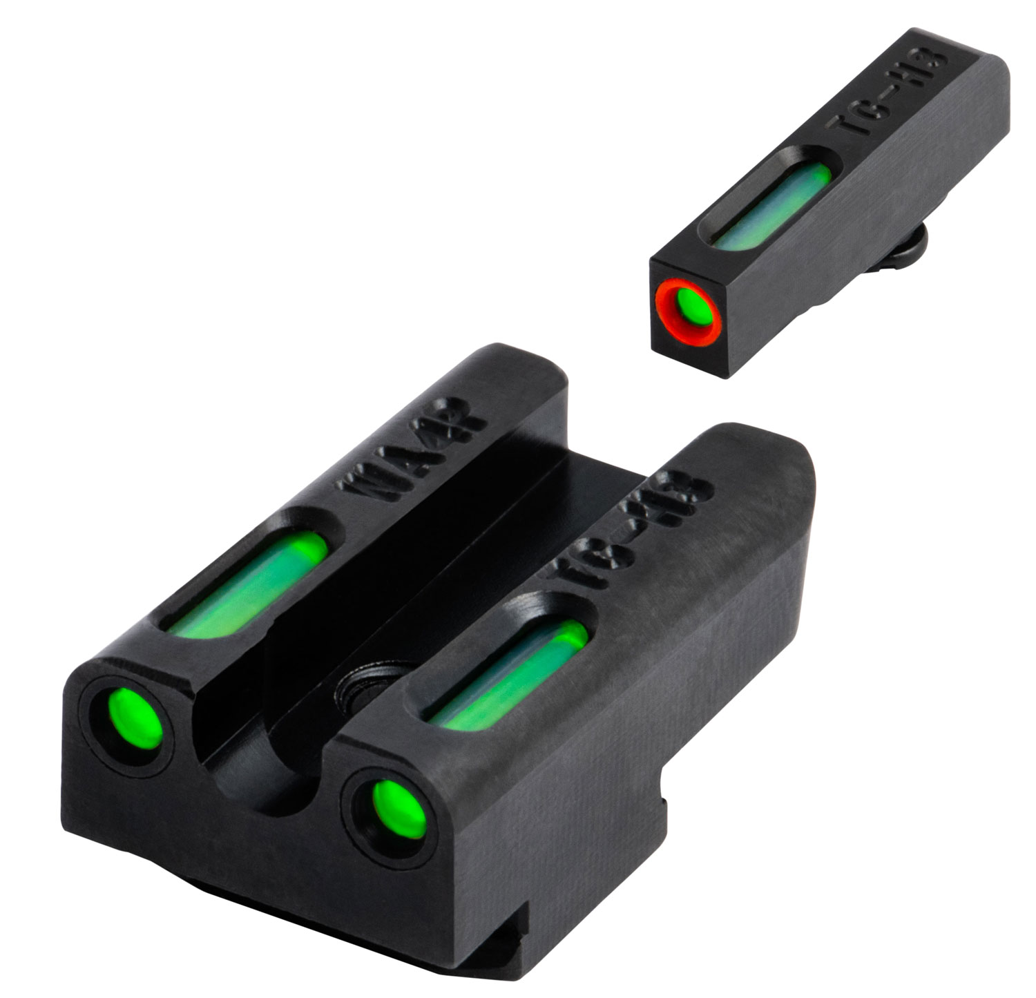 TruGlo TG13WA4PC TFX Pro Black | Green Tritium & Fiber Optic Orange...