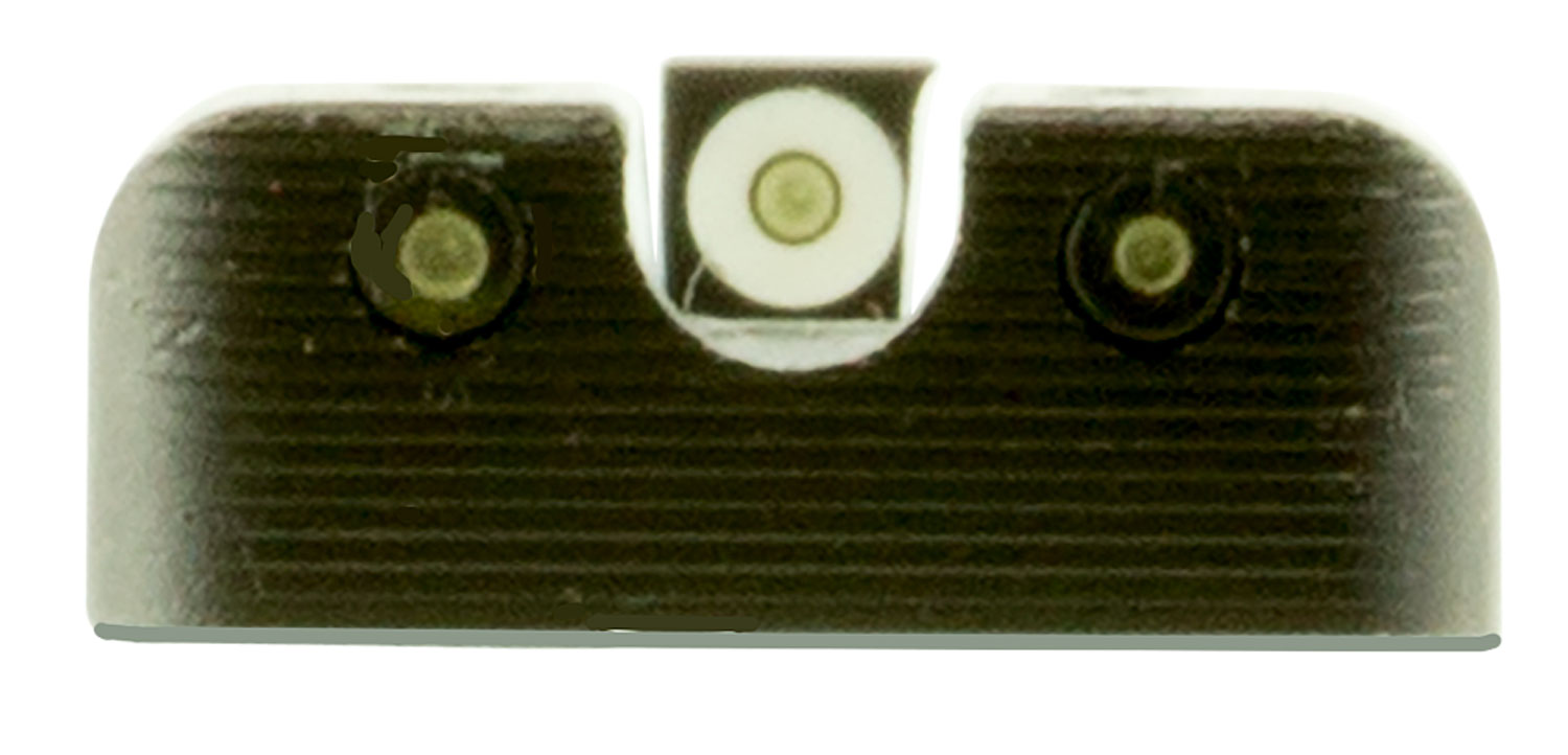 TruGlo TG231H1W Tritium Pro Black | Green White Outline Front Sight Rear