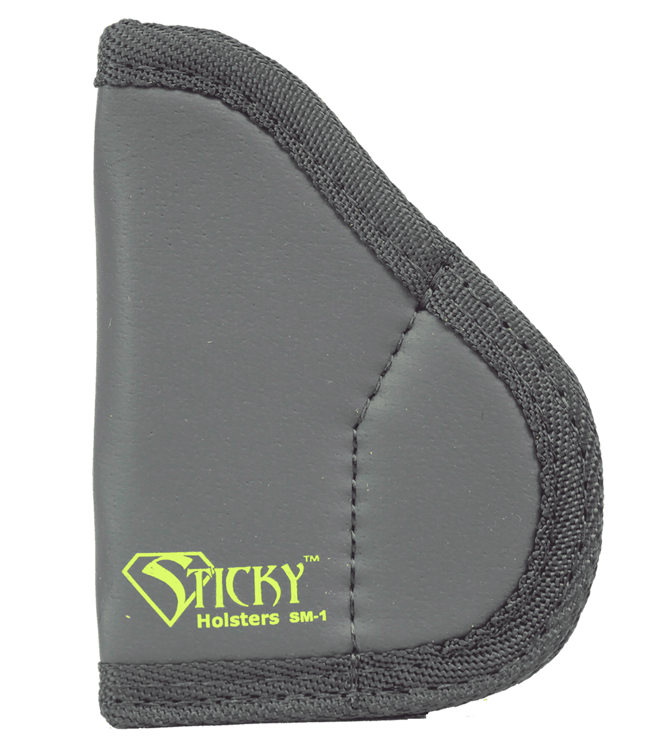 Sticky Holsters SM1NAA IWB Size 1 Black/Green Latex-Free Rubber Holster