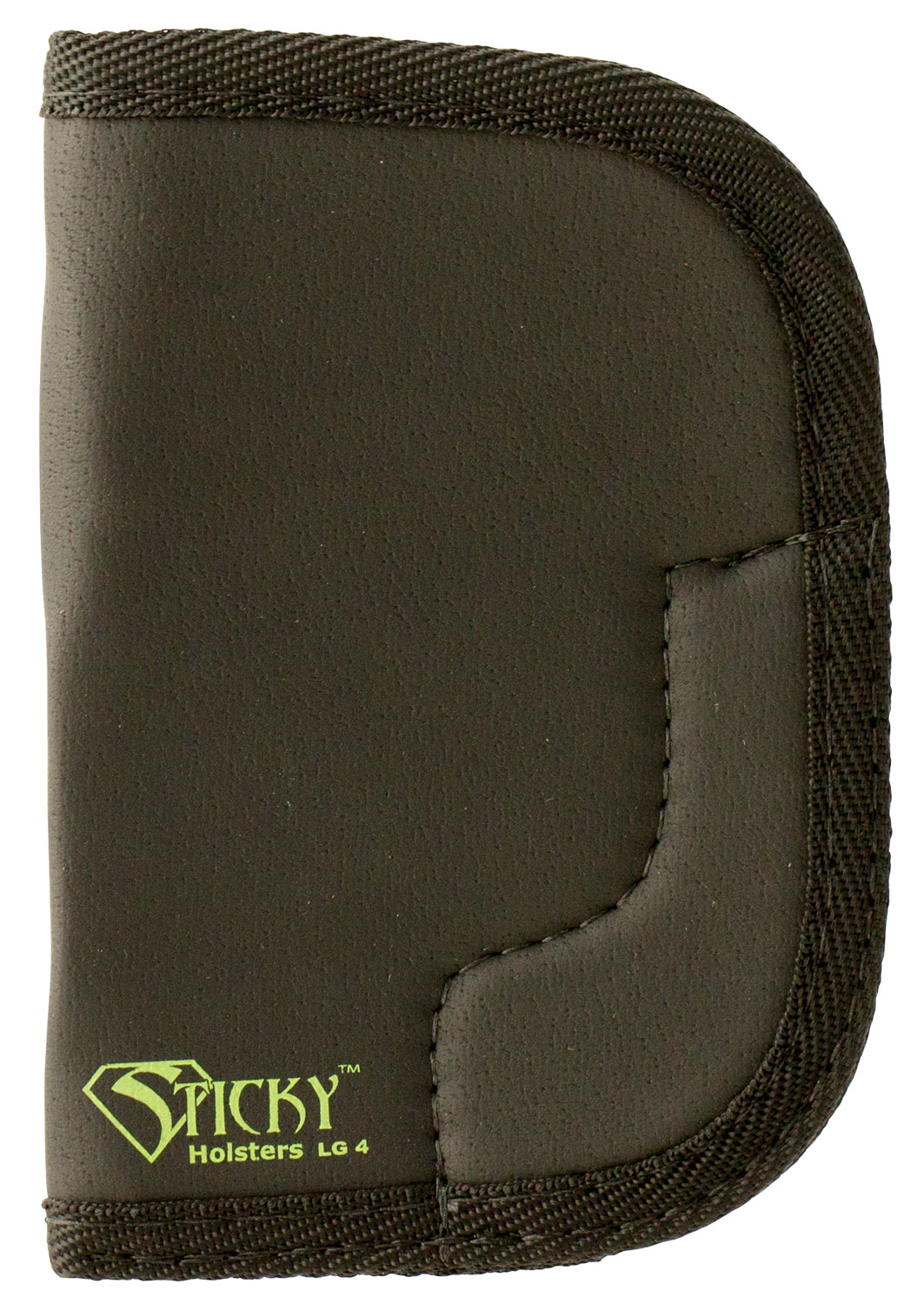 Sticky Holsters LG4 LG-4  Black/Green Latex Free Rubber Fits Lg Revolvers up to 3 Ambidextrous