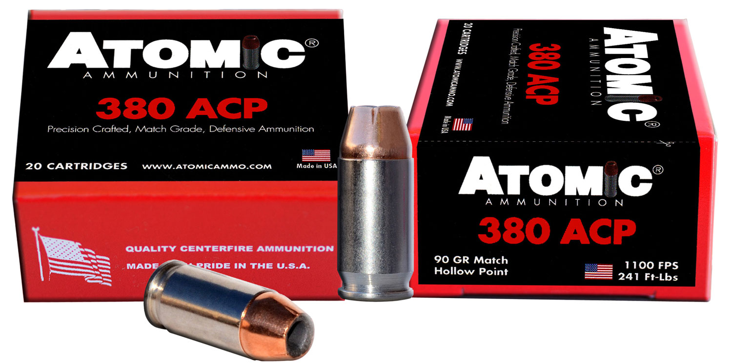 Atomic Ammunition 00453 Pistol Precision Craft 380Acp 90Gr Hollow Point 20