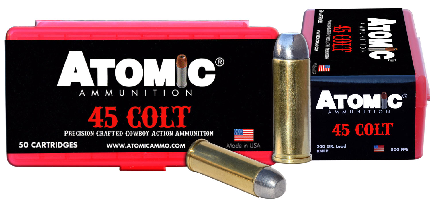 Atomic Ammunition 00434 Cowboy Action Precision Craft 45Colt 200gr Lead ... - Atomic Ammunition - .45 LONG COLT