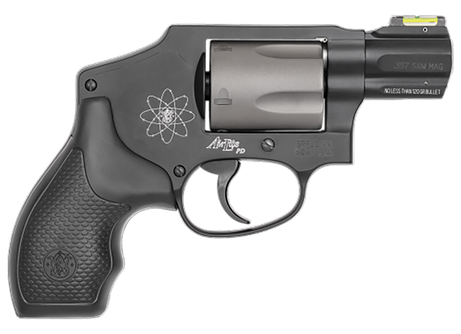 S&W 340Pd *Ca* 163062 357 Sc Hv 1.88 5R Blk Revolver NIB-img-0