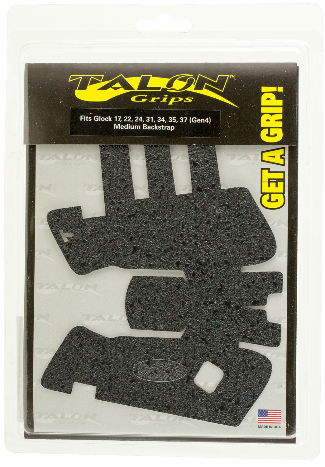 Talon Grips 114R Adhesive Grip Compatible w/Glock 17/22/24/31/34/35/37-img-0