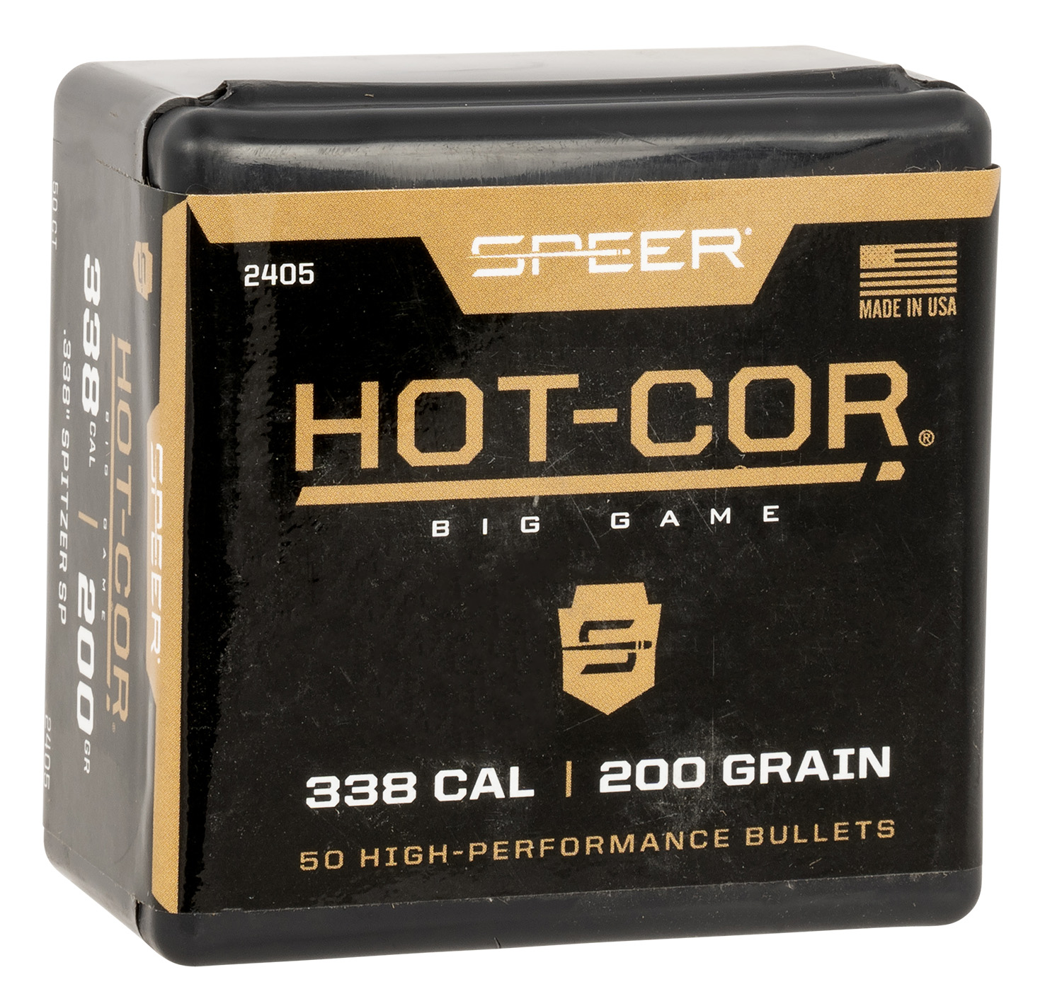 Speer 2405 Hot-Cor .338 Cal 200gr Spitzer Soft Point 50/Box